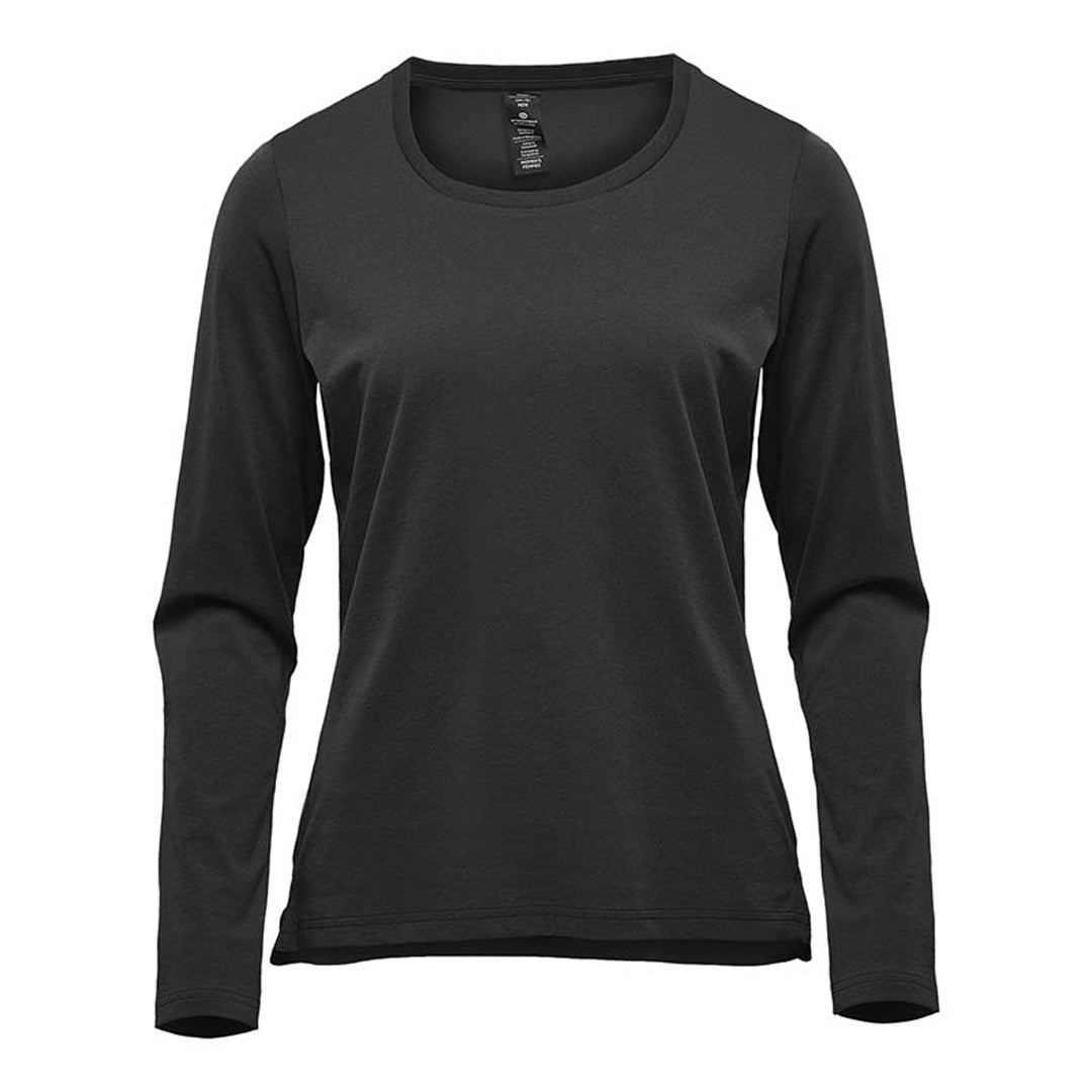 Stormtech The Equinox Tee | Long Sleeve | Ladies Black Shirts & Tops