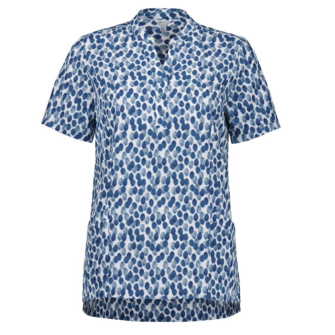 Biz Care The Florence Stardust Tunic | Ladies Navy Shirts & Tops