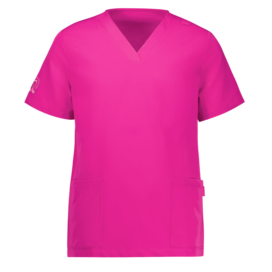 Biz Care The Pink V Neck Scrub Top | Ladies Hot Pink Scrubs