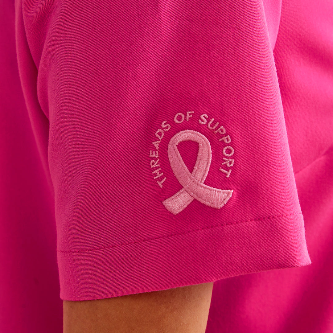 Biz Care The Pink V Neck Scrub Top | Ladies Scrubs