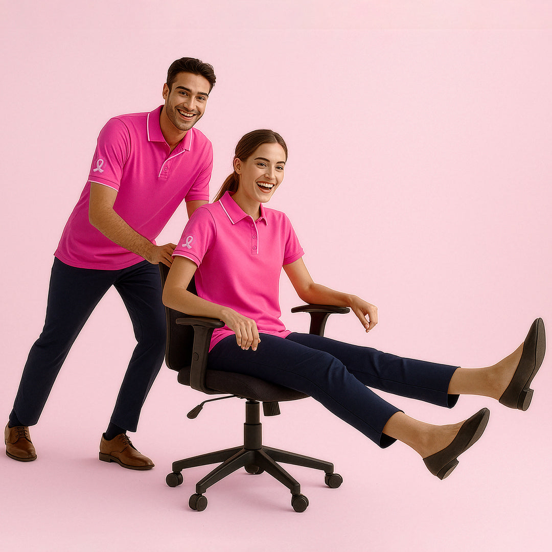 Biz Care The Pink Polo Top | Mens Shirts & Tops