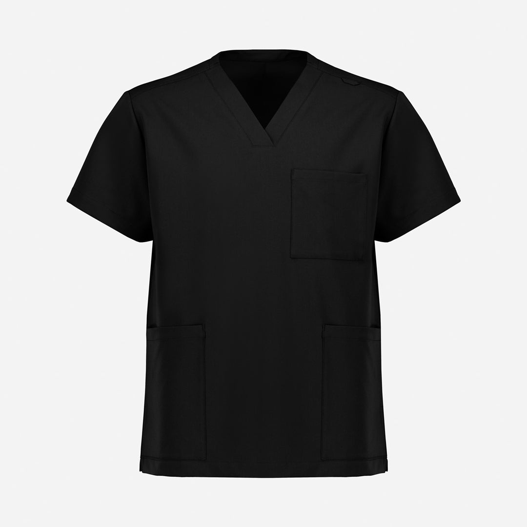 Biz Care The Pulse V Neck Scrub Top | Mens Black Scrubs