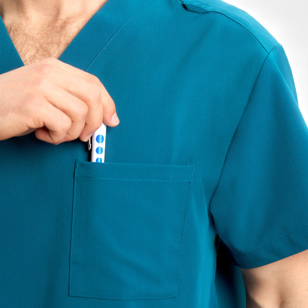 Biz Care The Pulse V Neck Scrub Top | Mens Scrubs