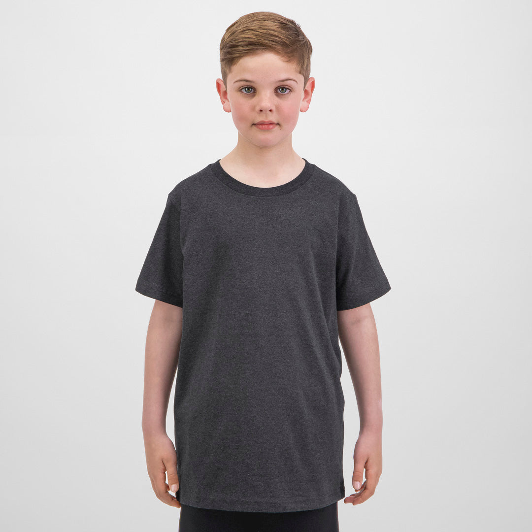 Goodmates The Basis Tee | Short Sleeve | Kids Charcoal Marle Shirts & Tops