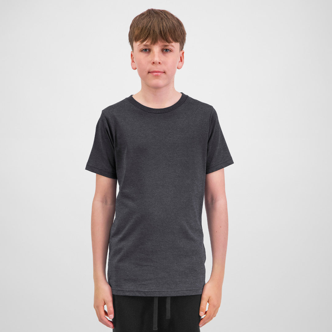 Goodmates The Basis Tee | Short Sleeve | Youth Charcoal Marle Shirts & Tops