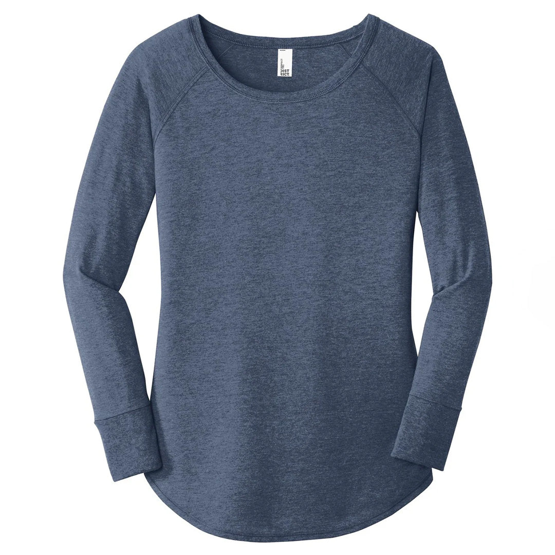 District The Tri Blend Tee | Long Sleeve | Ladies Navy Shirts & Tops