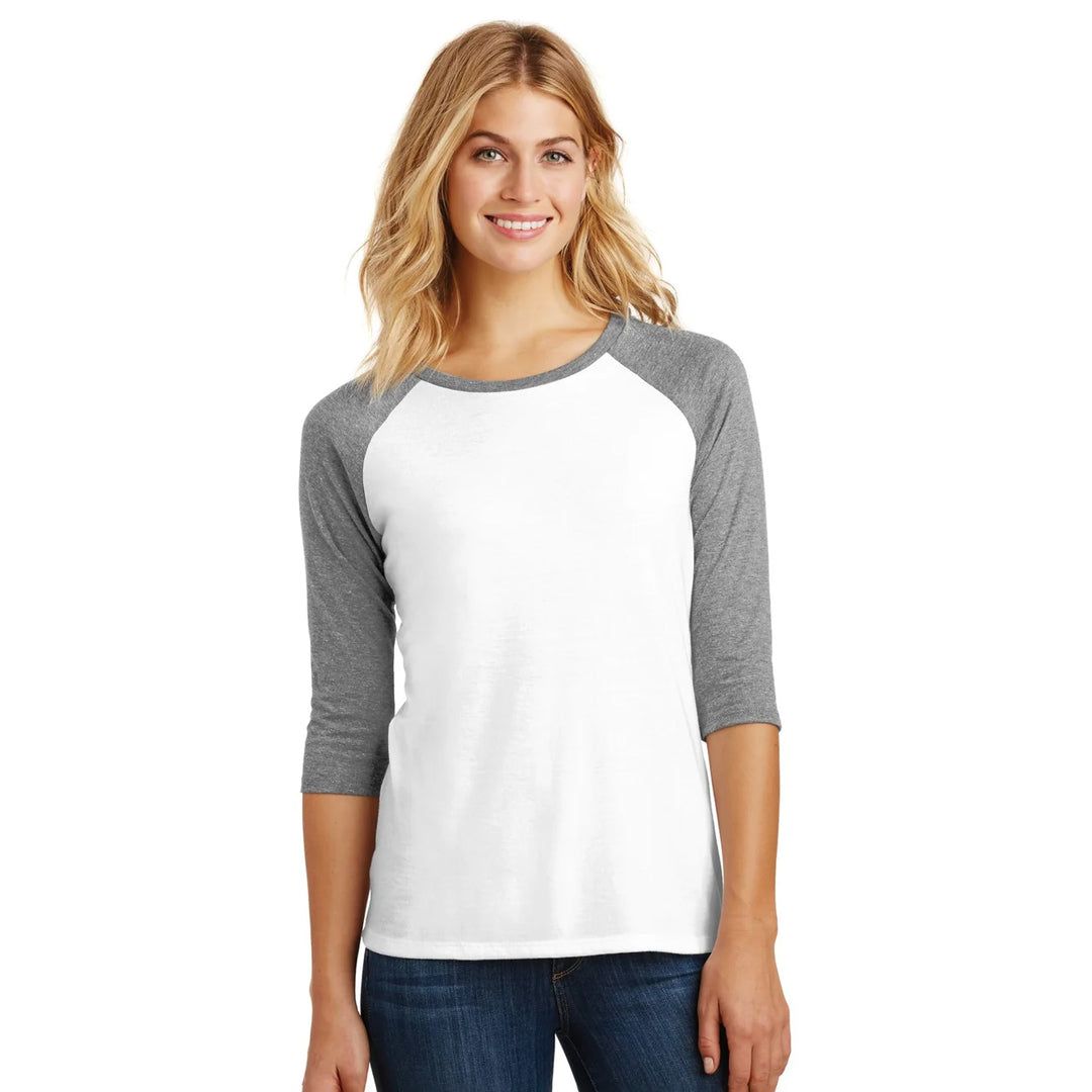 District The Tri Blend 3/4 Sleeve Tee | Ladies Shirts & Tops
