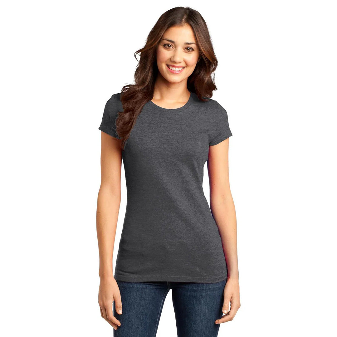 District The VIP Tee | Marle Colours | Ladies Charcoal Marle Shirts & Tops