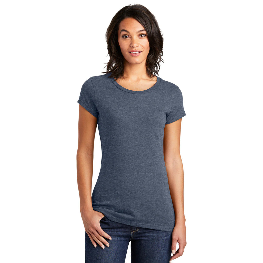 District The VIP Tee | Marle Colours | Ladies Navy Marle Shirts & Tops