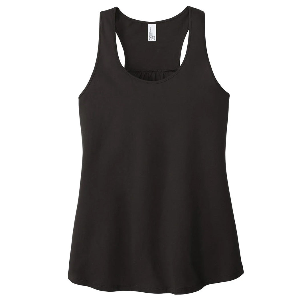 District The Gathered Back Tank | Ladies Black Shirts & Tops