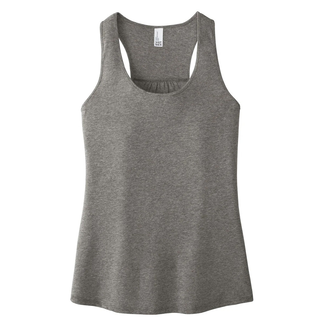 District The Gathered Back Tank | Ladies Grey Marle Shirts & Tops