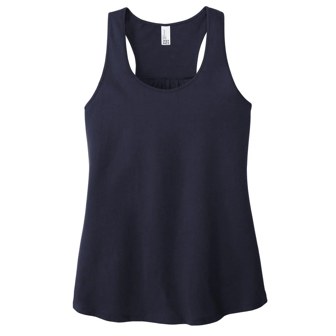 District The Gathered Back Tank | Ladies Navy Shirts & Tops