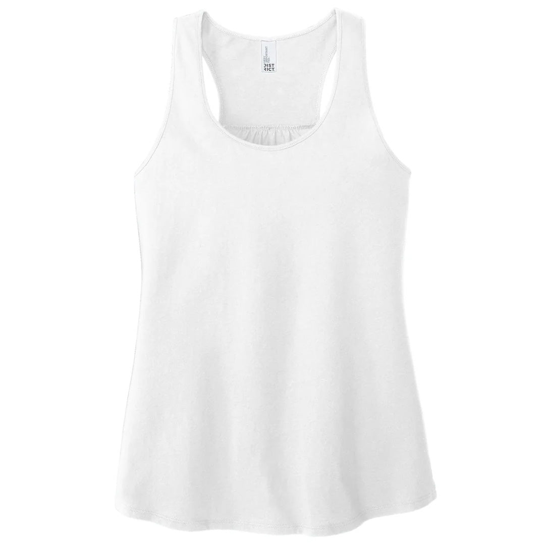 District The Gathered Back Tank | Ladies White Shirts & Tops