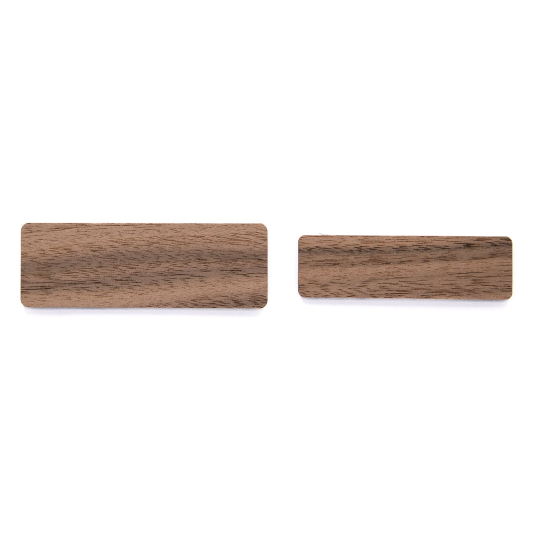 House of Uniforms The Wooden Name Badge | Pin or Magnet Fitting Branding