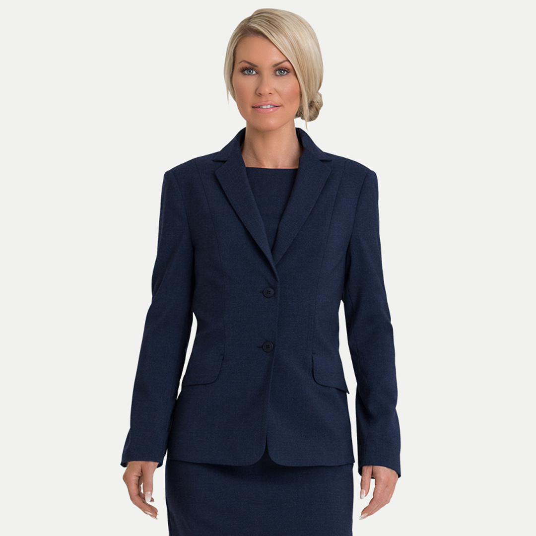 Corporate Comfort The Dianna 2 Button Jacket | Sorbtek Navy Suits