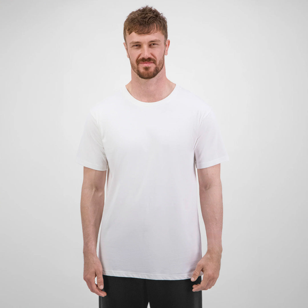 Goodmates The Basis Tee | Short Sleeve | Mens Ecru Shirts & Tops