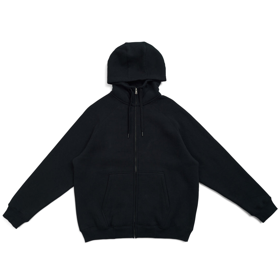 Ramo The Cotton Care Zip Through Hoodie | Mens Black Outerwear