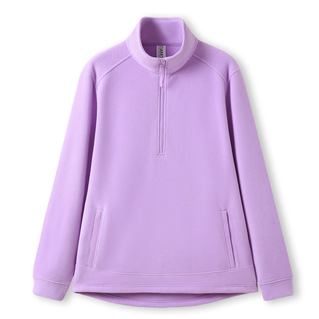 Ramo The Polar Fleece Zip Top | Mens Lavender Outerwear