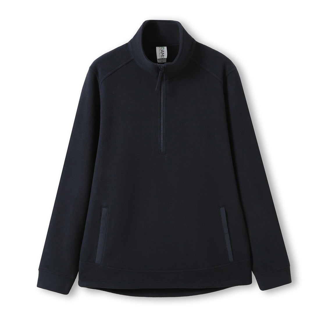 Ramo The Polar Fleece Zip Top | Mens Navy Outerwear