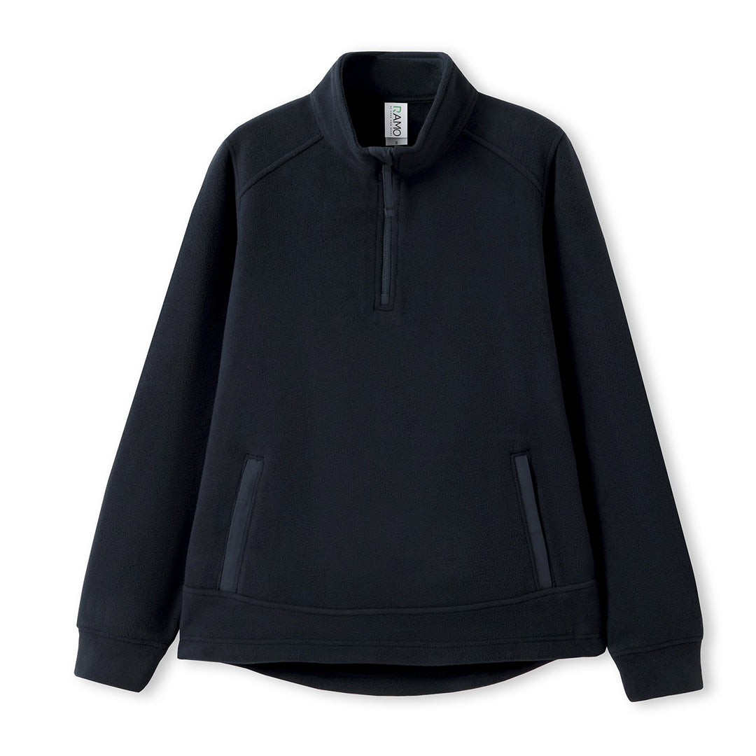 Ramo The Polar Fleece Zip Top | Ladies Navy Outerwear
