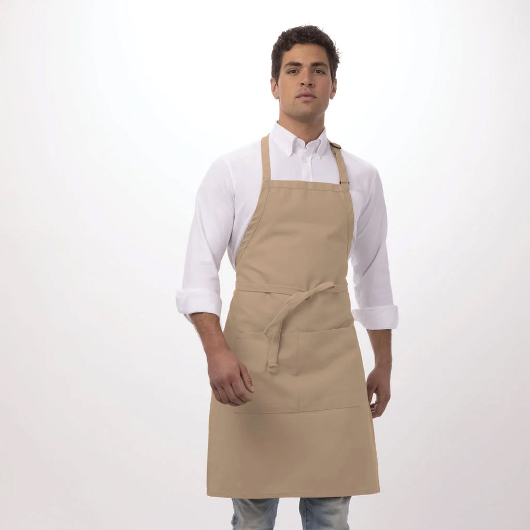 Chef Works The Chef Works Bib Apron Khaki Aprons