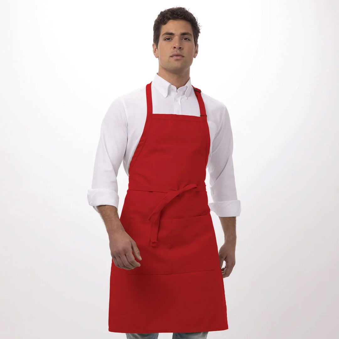 Chef Works The Chef Works Bib Apron Red Aprons