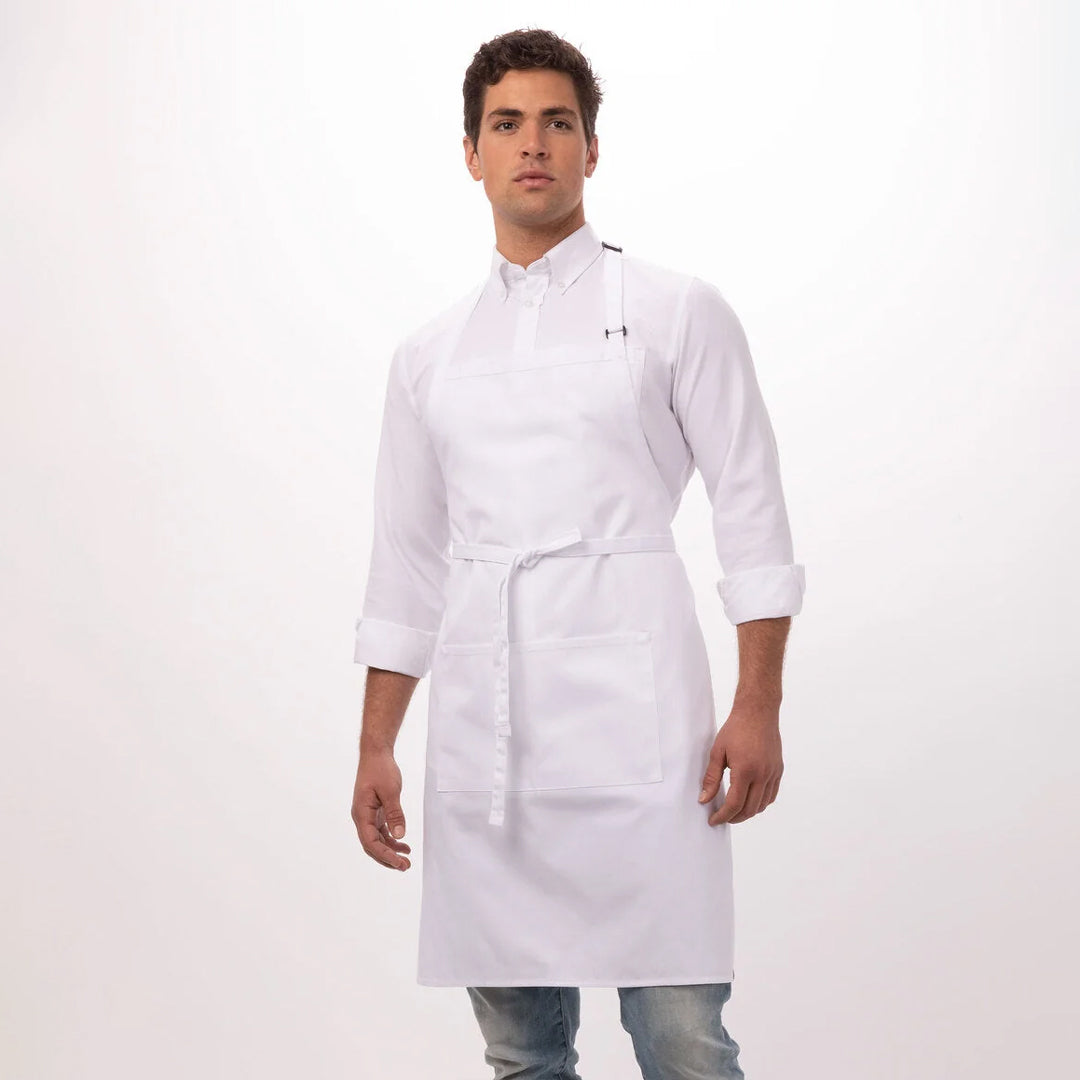 Chef Works The Chef Works Bib Apron White Aprons