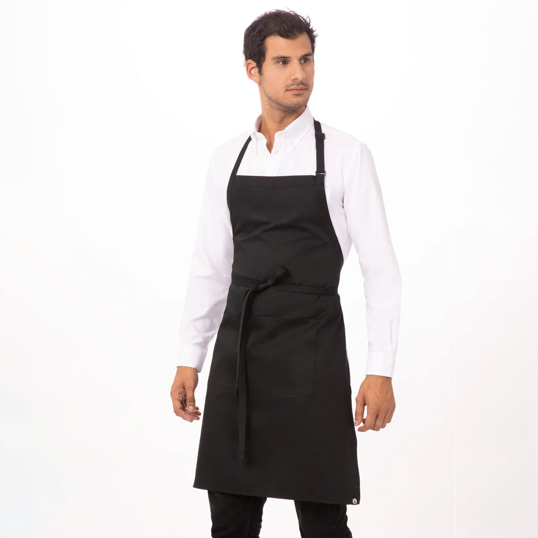 Chef Works The Chef Works Bib Apron Black Aprons