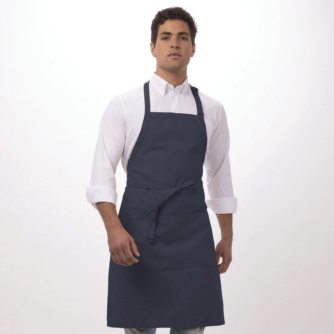 Chef Works The Chef Works Bib Apron Navy Aprons