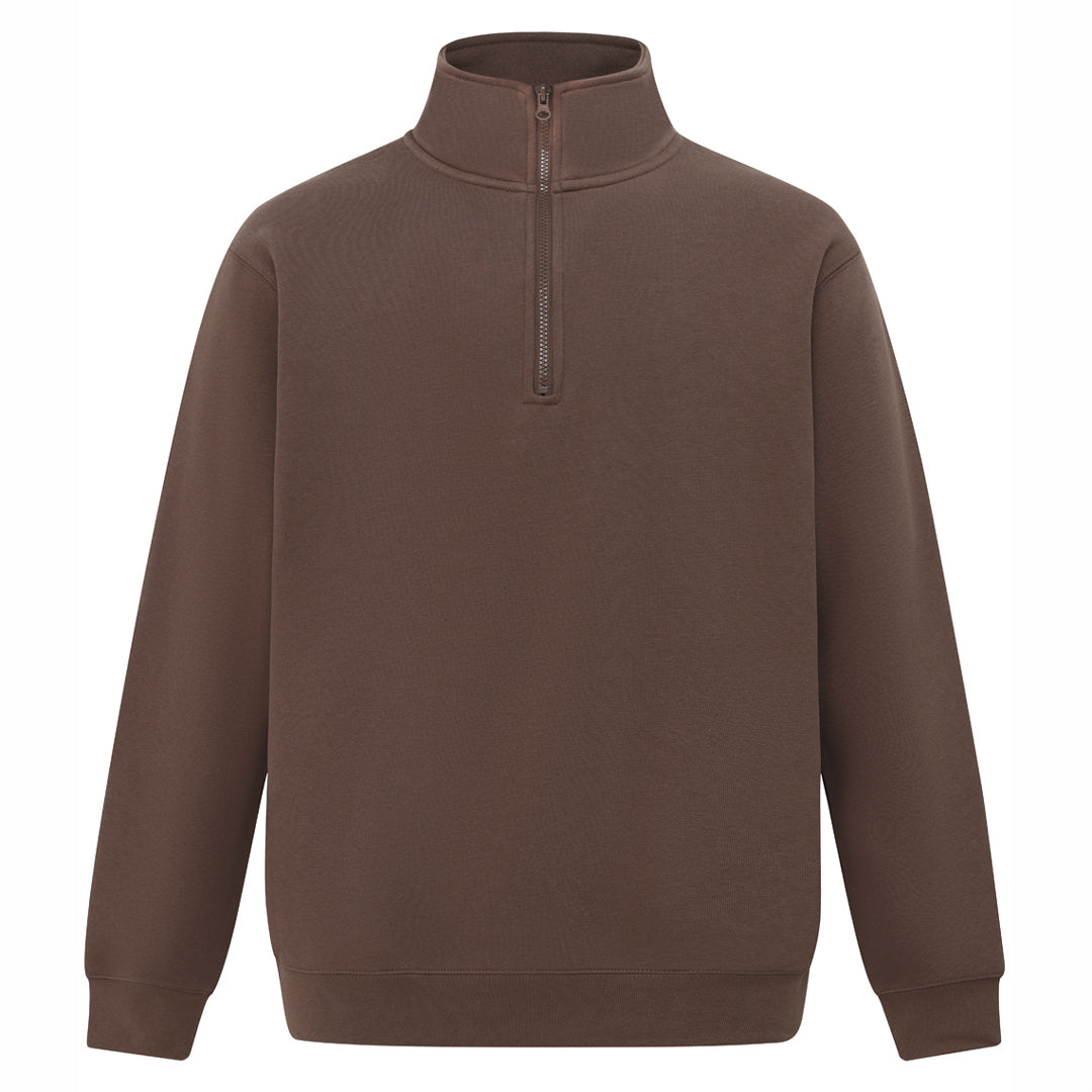 Winning Spirit The Falcon Half-Zip Jumper | Adults Walnut Outerwear