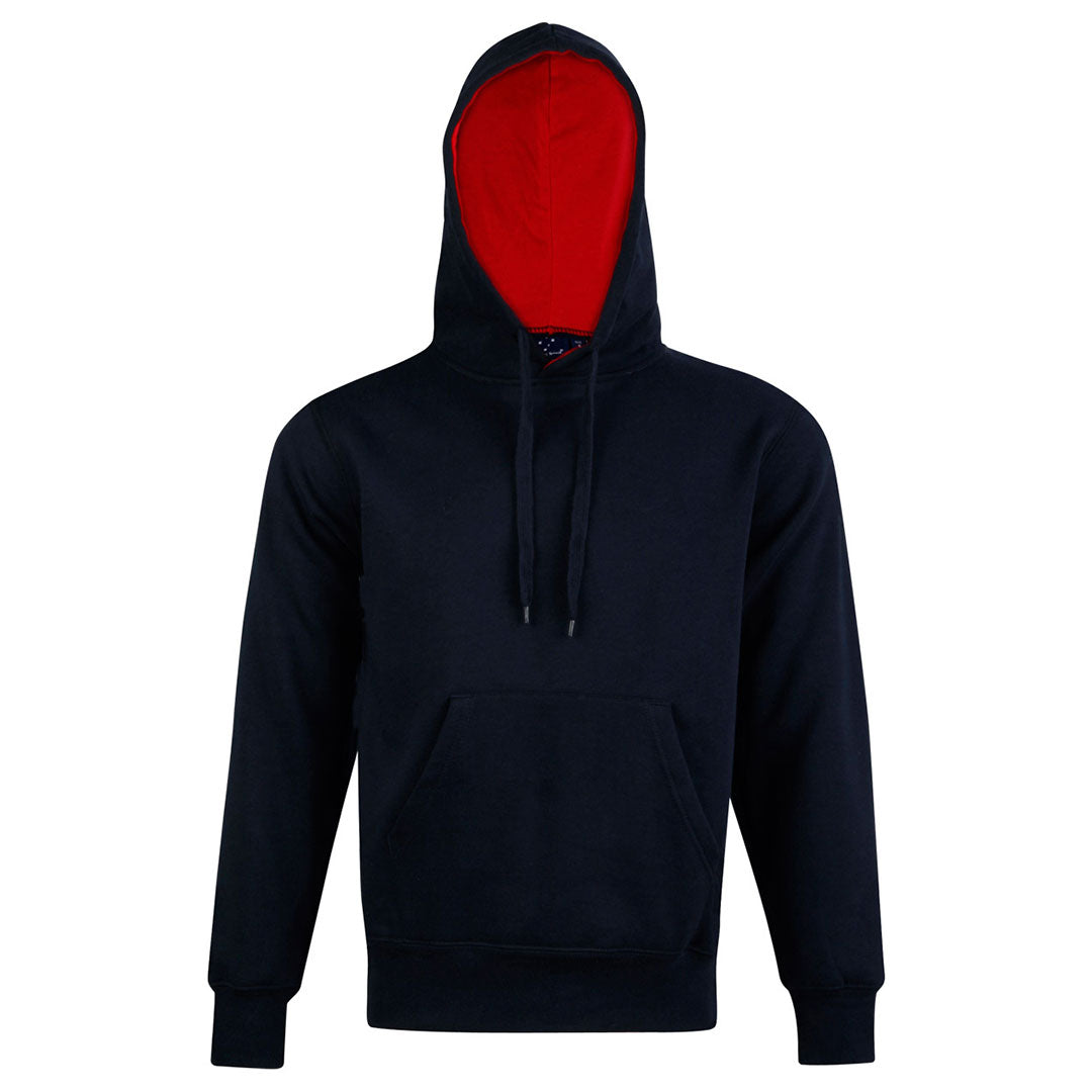Winning Spirit The Passion Contrast Hoodie | Adults Navy/Red Outerwear
