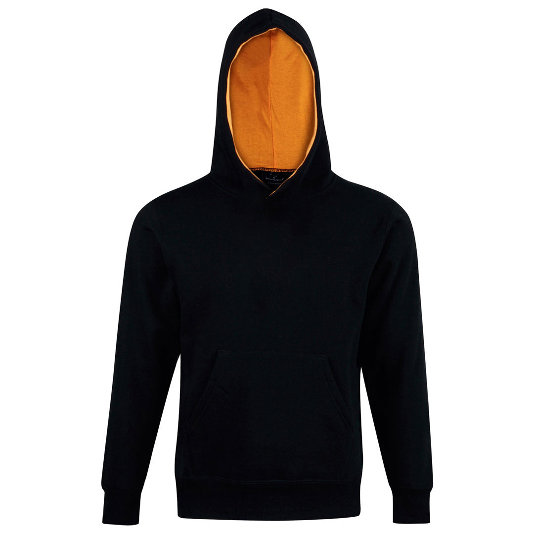 Winning Spirit The Passion Contrast Hoodie | Kids Black/Gold Outerwear
