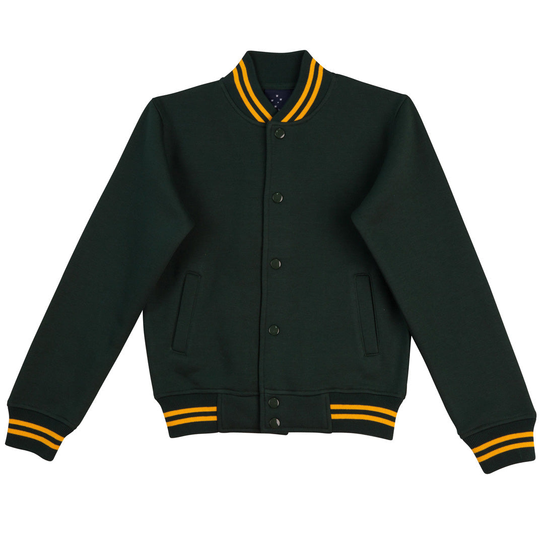 Winning Spirit The Letterman Jacket | Kids Bottle/Gold Coats & Jackets