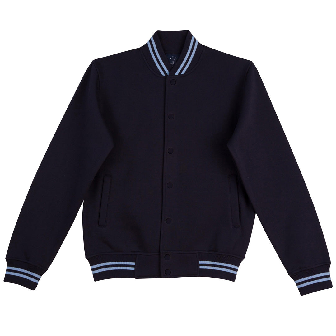 Winning Spirit The Letterman Jacket | Kids Navy/Sky Coats & Jackets