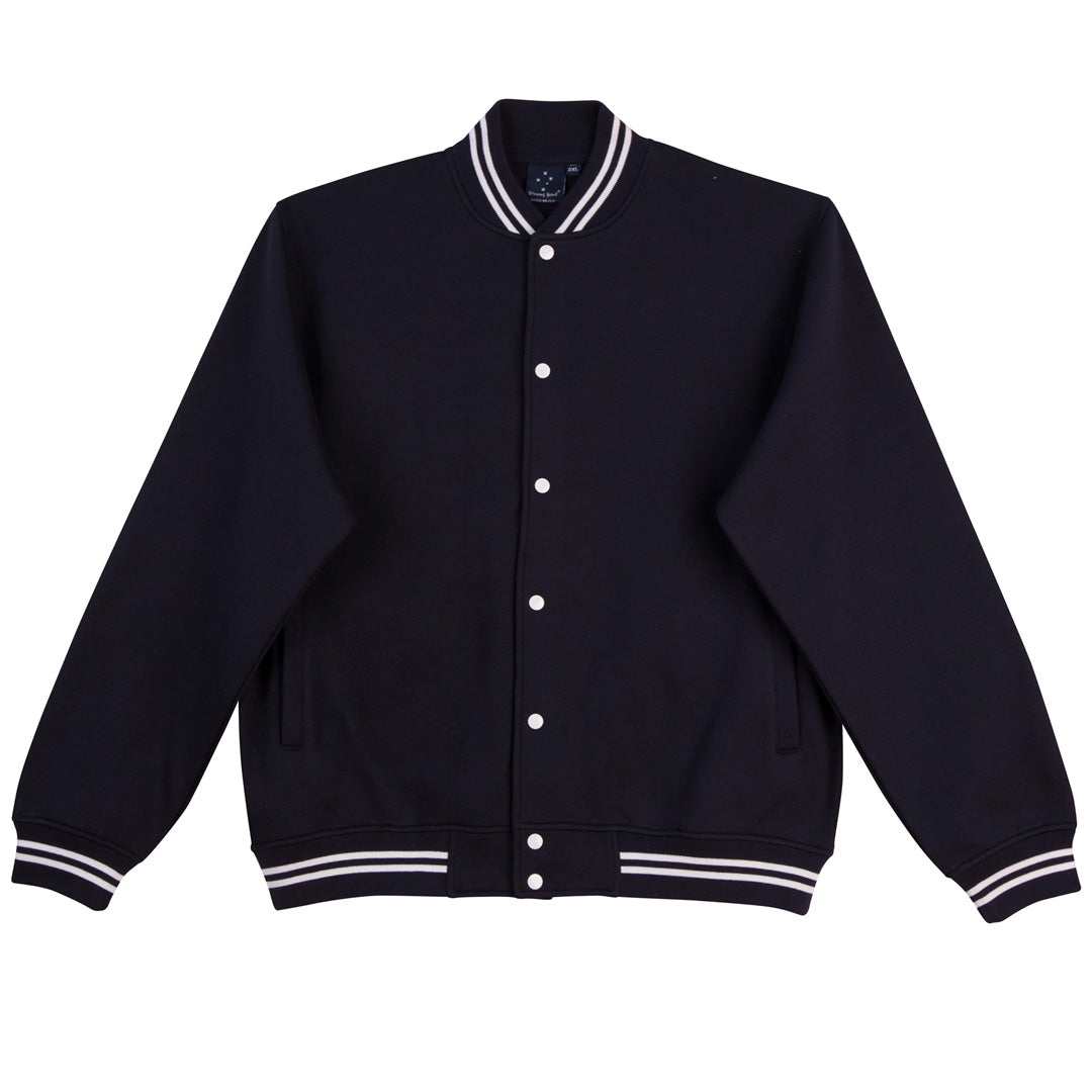 Winning Spirit The Letterman Jacket | Kids Navy/White Coats & Jackets
