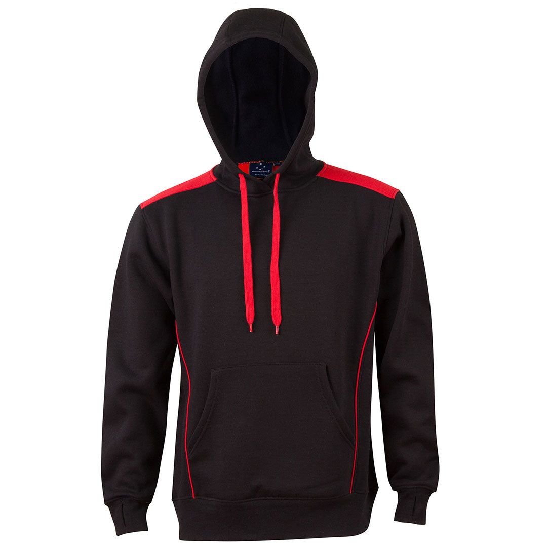 Winning Spirit The Croxton Contrast Hoodie | Adults Black/Red Outerwear