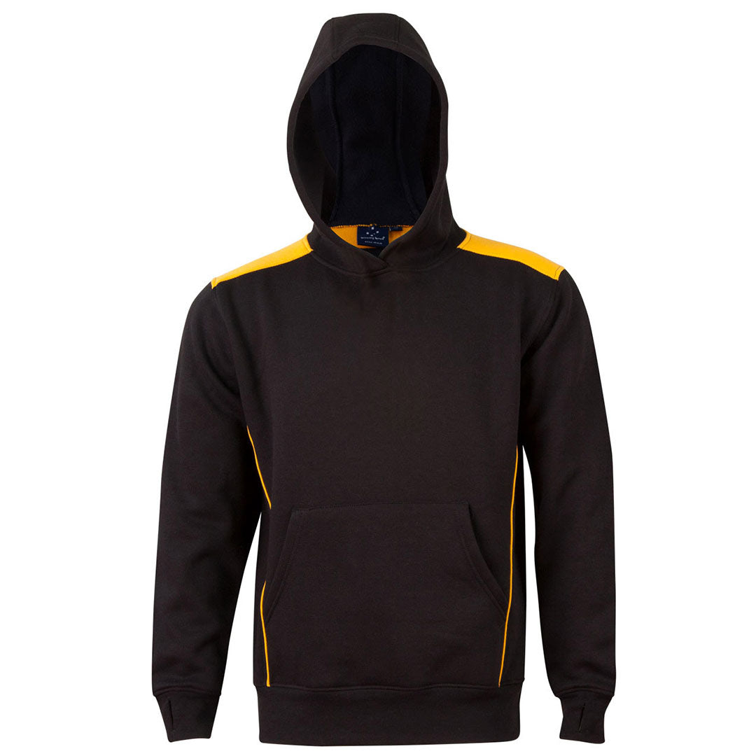 Winning Spirit The Croxton Contrast Hoodie | Kids Black/Gold Outerwear