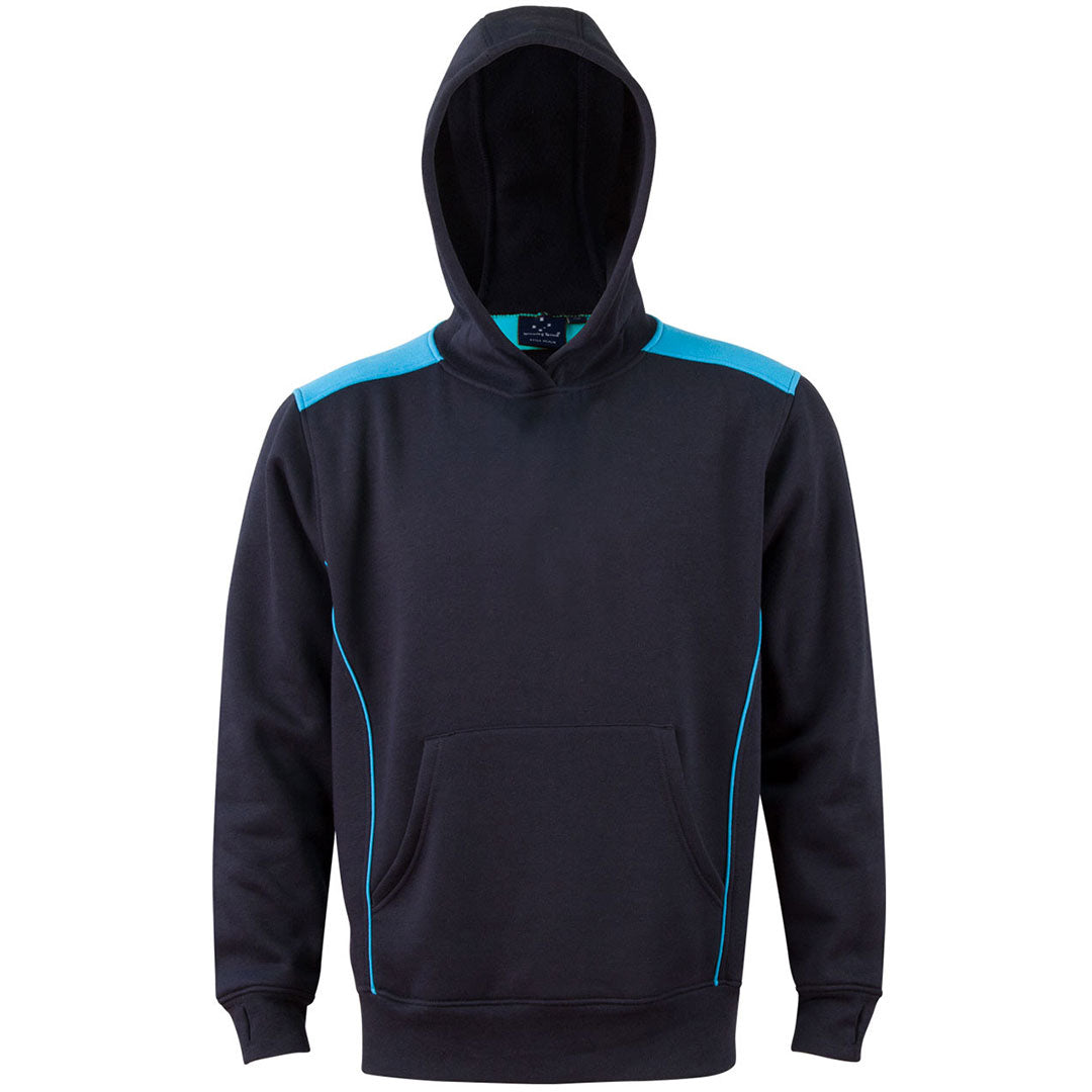 Winning Spirit The Croxton Contrast Hoodie | Kids Navy/Aqua Outerwear