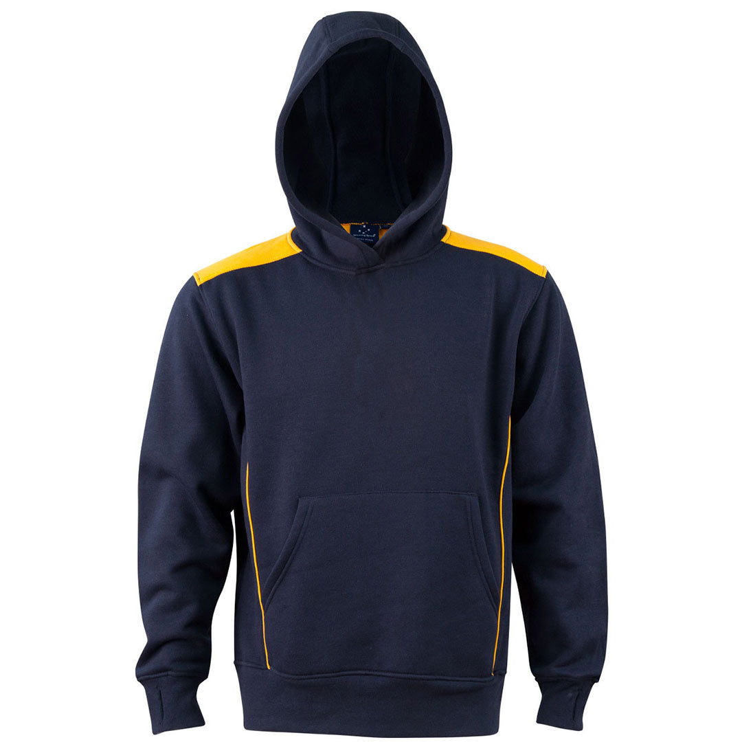 Winning Spirit The Croxton Contrast Hoodie | Kids Navy/Gold Outerwear