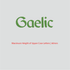 House of Uniforms Embroidery | Personal Names | Large Gaelic Branding