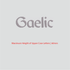 House of Uniforms Embroidery | Personal Names | Large Gaelic Branding