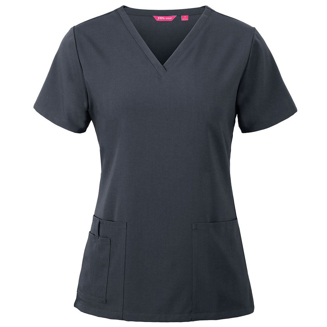 Jbs Wear The Nu Scrub Top | Ladies Graphite Scrubs