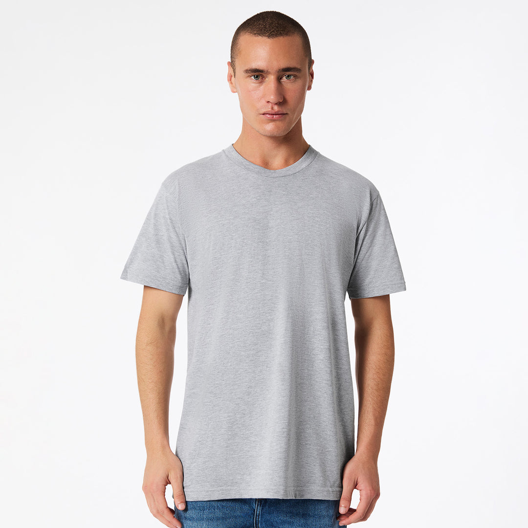 American Apparel The Fine Jersey Tee | Adults Grey Marle Shirts & Tops