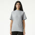American Apparel The Mock Neck Tee Shirt | Adults Grey Marle Shirts & Tops
