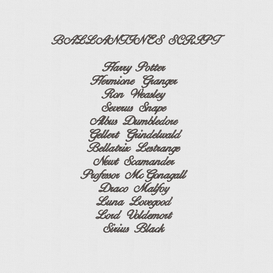 House of Uniforms Embroidery | Personal Names | Large Branding