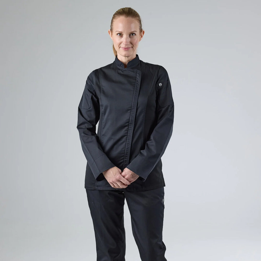 Chef Works The Hartford Chef Jacket | Womens Black Chef's Jackets