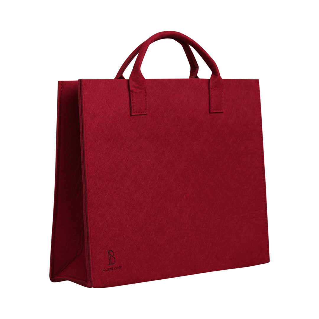 Bourne Crisp The Felt Tote Bag Red Bag