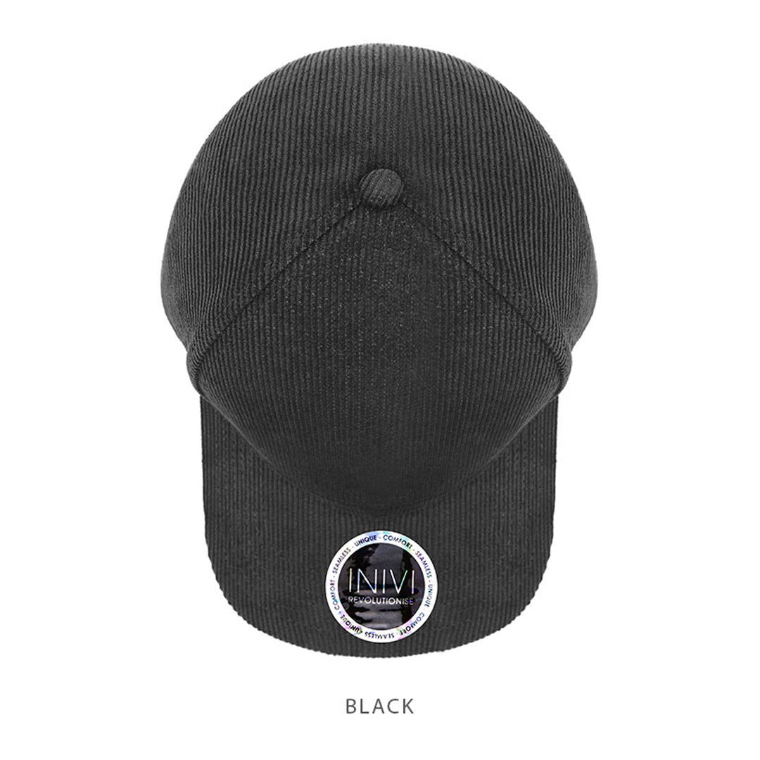 Inivi The Cotton Cord Cap | Adults Black Hats