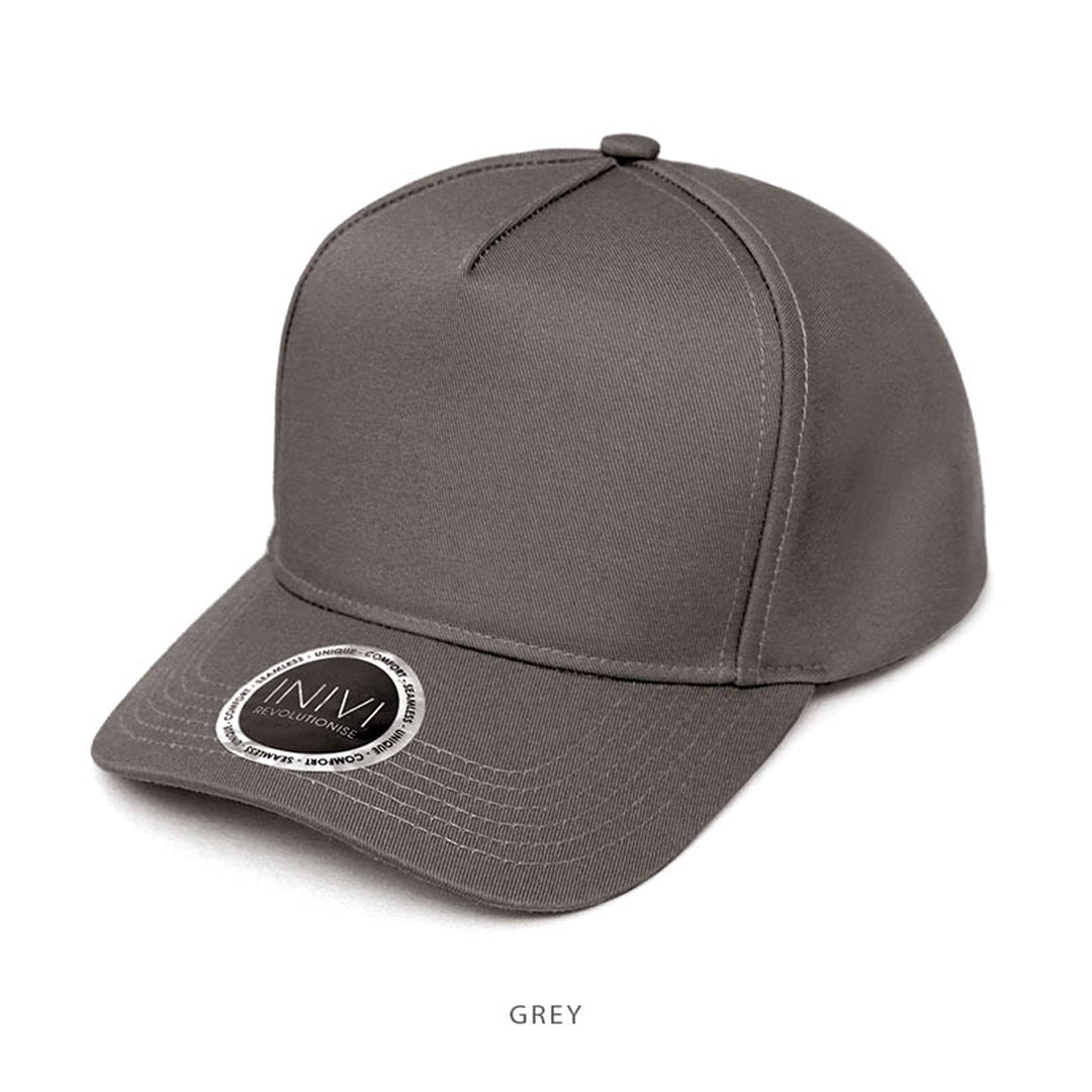 Inivi The Polyester Cotton Snap Back Cap | Adults Grey Hats