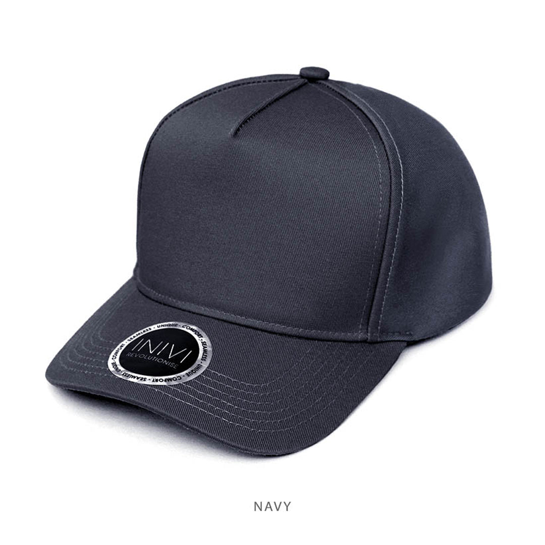 Inivi The Polyester Cotton Snap Back Cap | Adults Navy Hats
